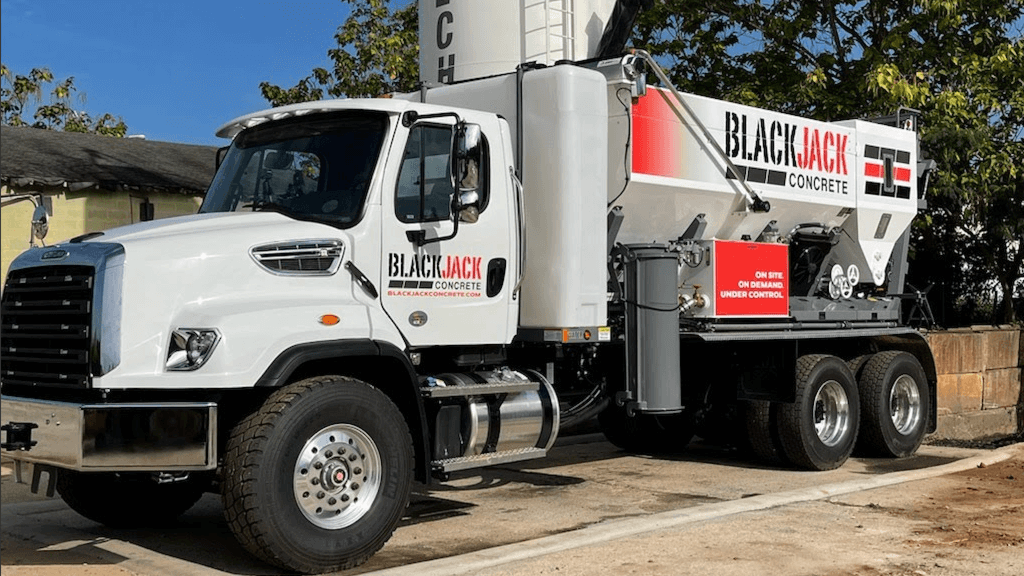 BlackjackPaving – Concrete Machine Truck
