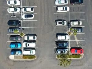 Parking lot dimensions