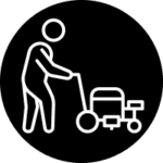 Worker Marking Pavement Icon
