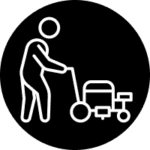 Worker Marking Pavement Icon