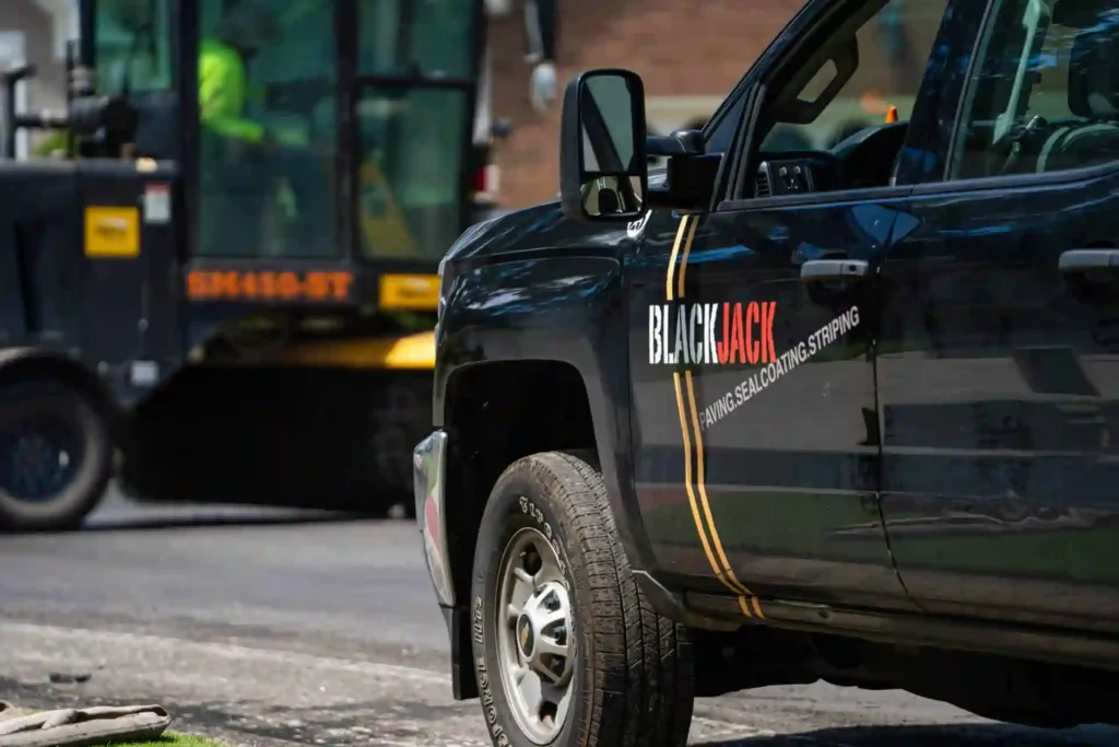Blackjack Paving truck