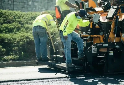 Blackjack Paving a local street in Georgia