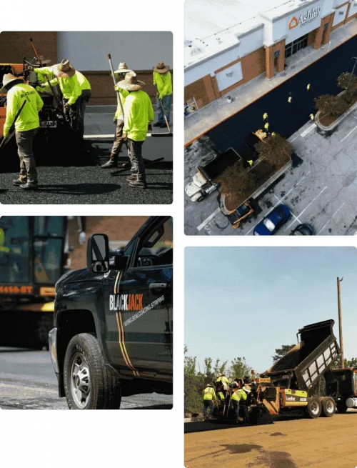 Blackjack Paving Image Collage