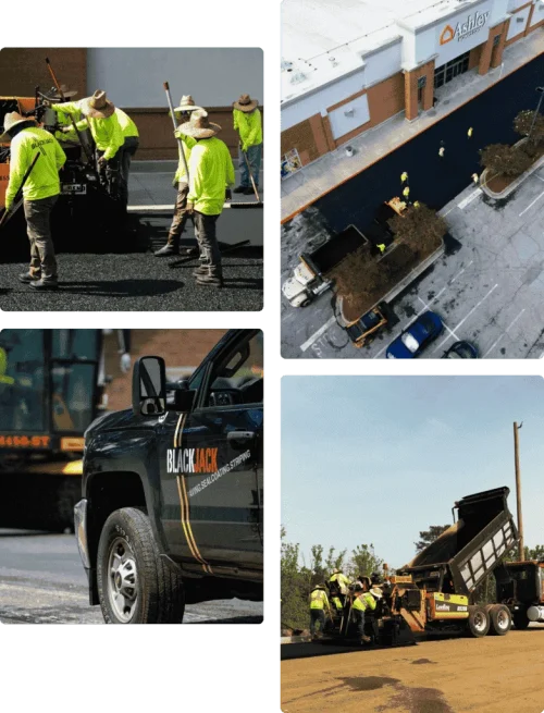 Blackjack Paving Image Collage
