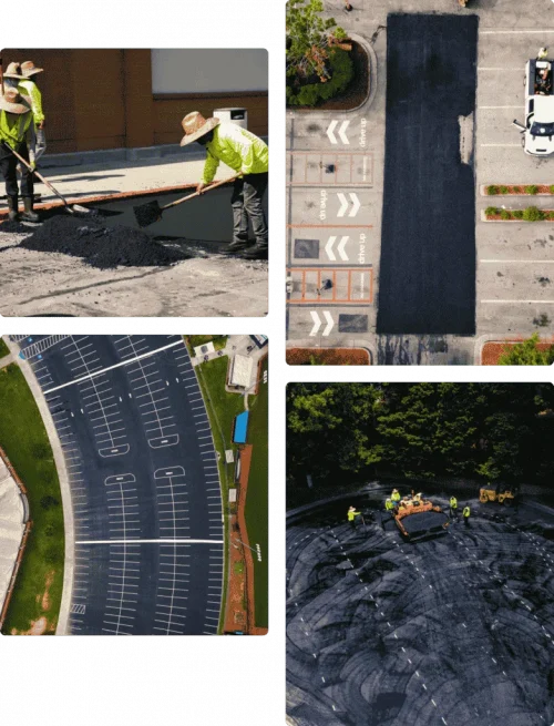 Blackjack Paving Image Collage