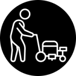 Worker Marking Pavement Icon